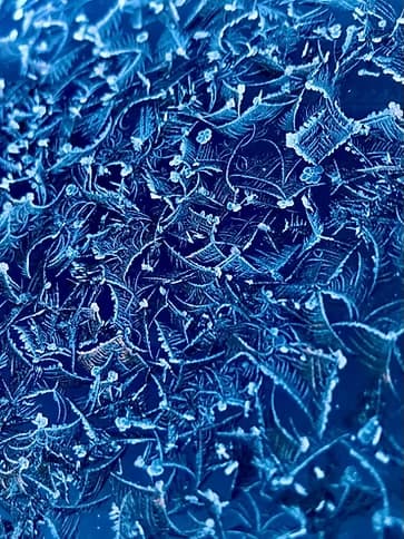 Blue frost abstract texture